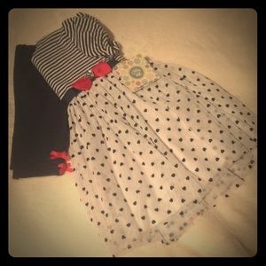 NWT Little Me 2pc Dress Outfit